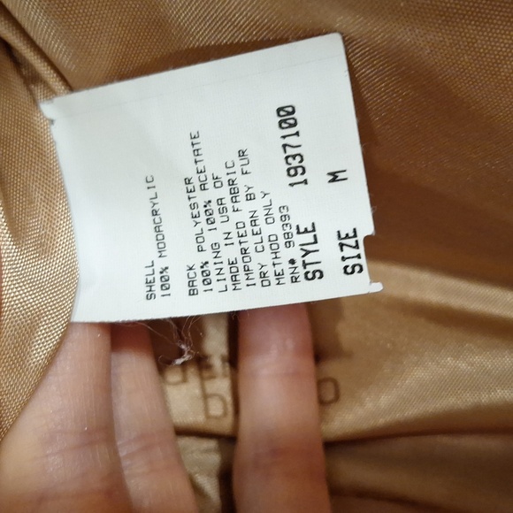 Dennis Basso Faux Sable Coat - Picture 6 of 7